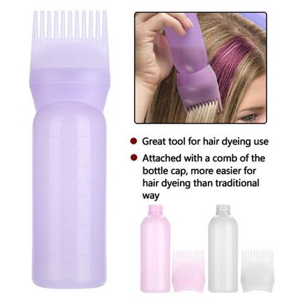 Jual Botol Cat Rambut Aplikator Sisir cocok untuk di Rumah / Salon ...