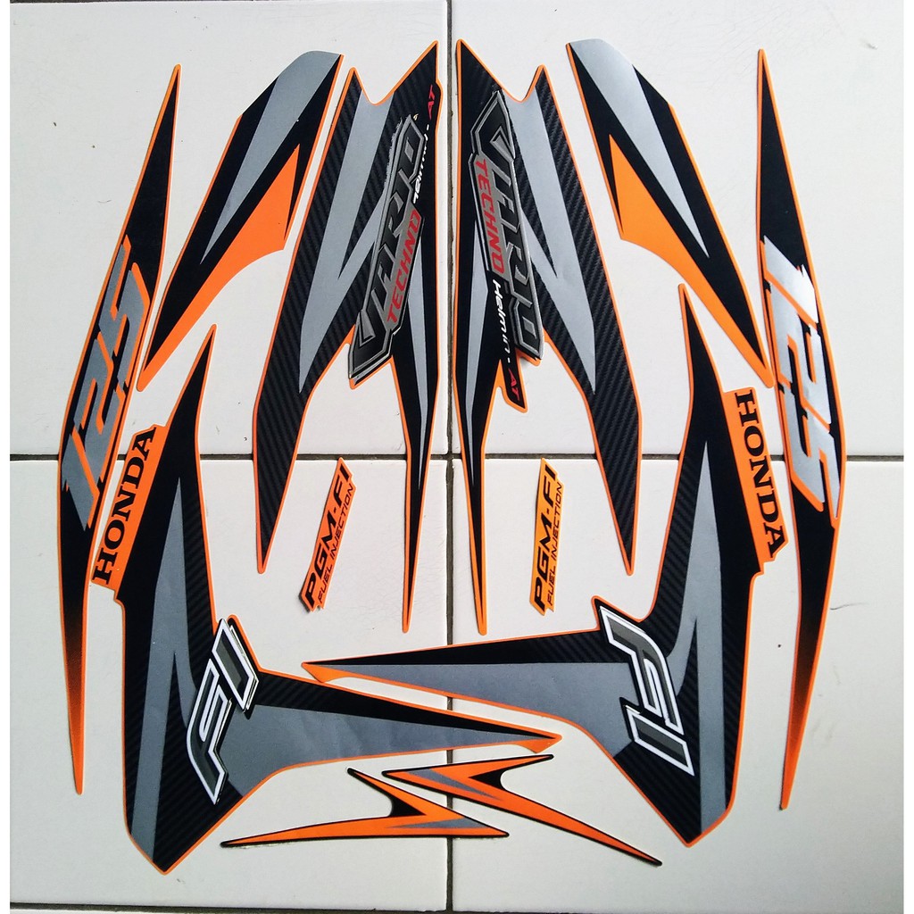 Jual stiker striping honda vario techno 125 2012 | Shopee Indonesia