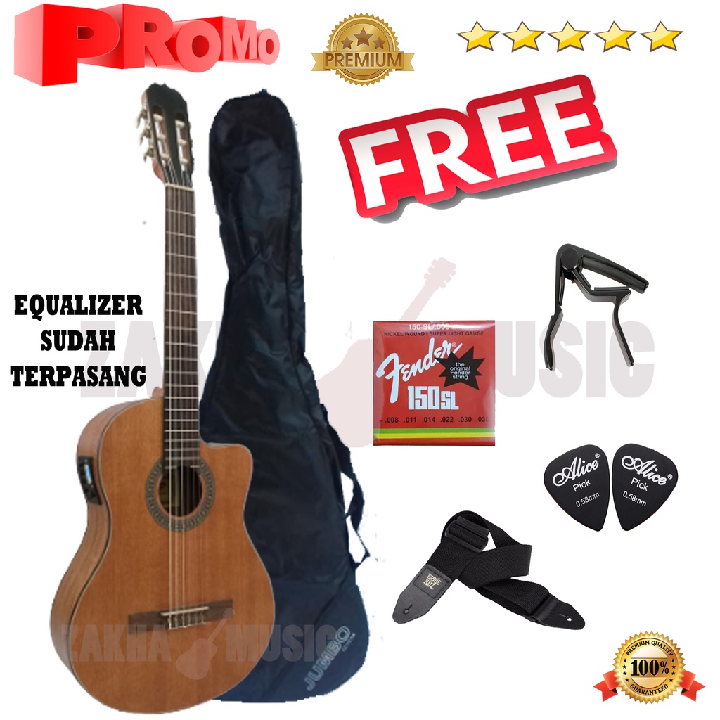 Jual Super Promo Gitar Akustik Klasik Nylon Elektrik Cowboy Cgc