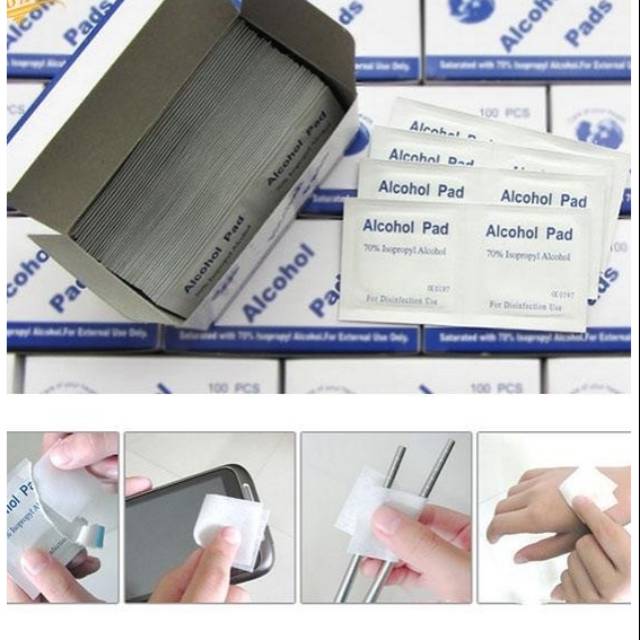 Jual Alcohol pads/alkohol sachet/swipe/ alkohol sachet Shopee Indonesia