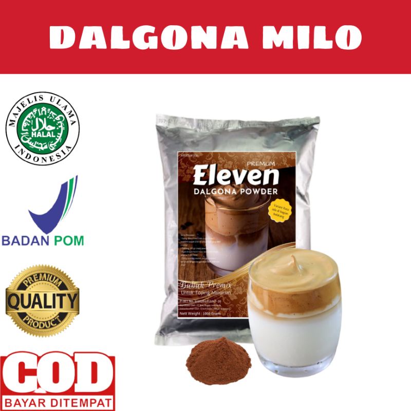 Jual BUBUK DALGONA RASA MILO/DALGONA POWDER/DALGONA MILO 1 KG | Shopee ...