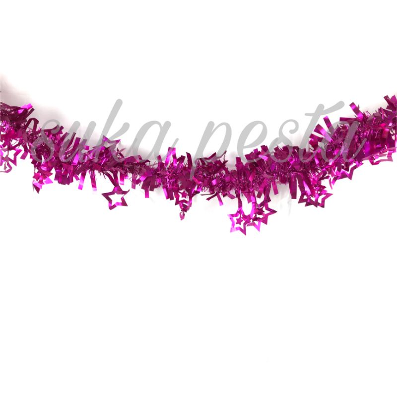 Jual Slinger Motif Bintang Besar Garland Tasel Chrismast