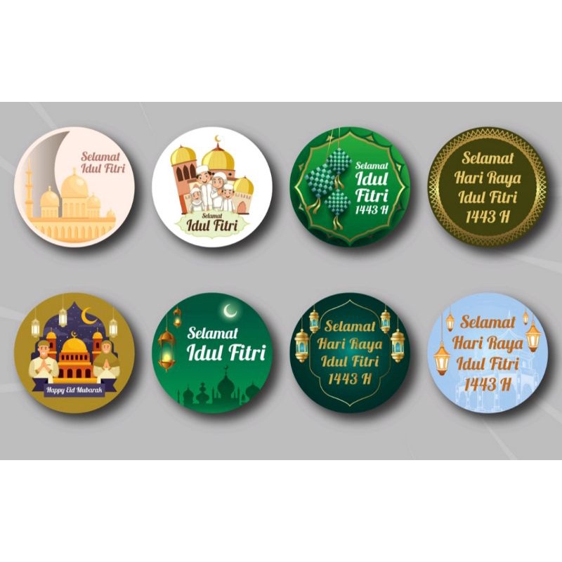 Jual sticker vinyl lebaran ramadhan ukuran maksimal 7cm harga satuan ...