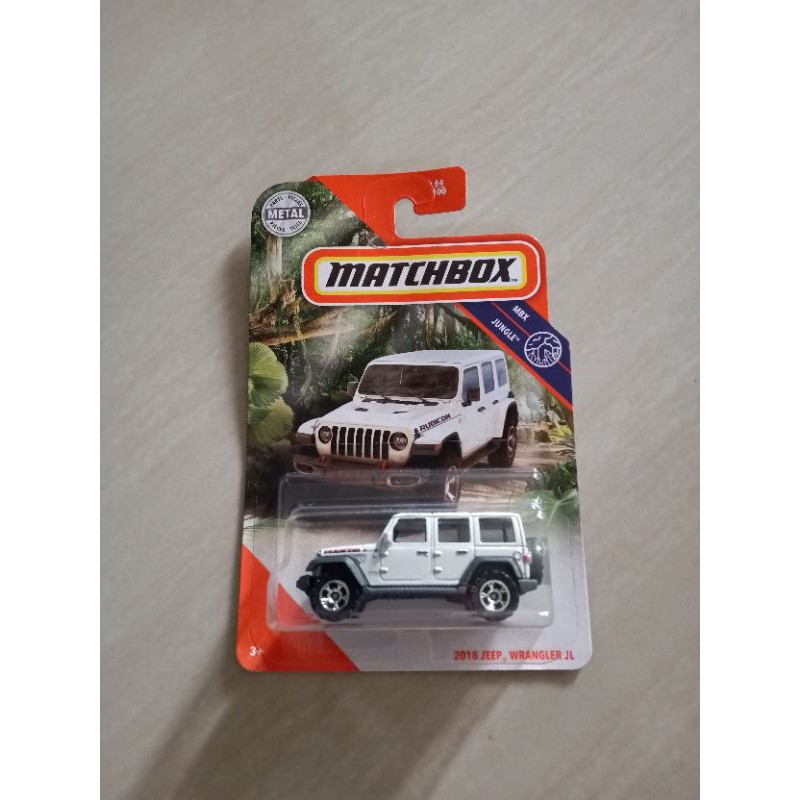 Matchbox 2018 Jeep Wrangler JL [Rubicon] 64/100, Branco pérola