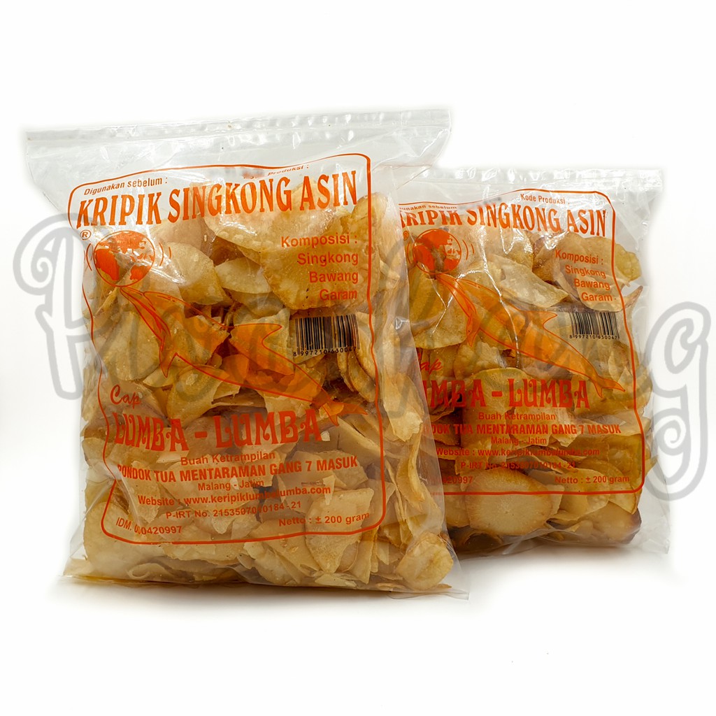 Jual Paket Isi 2 Keripik Singkong Malang Kripik Lumba Lumba Kecil 200gr