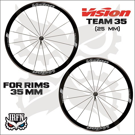 Jual Stiker rims Vision team 35 lebar 25mm | Shopee Indonesia