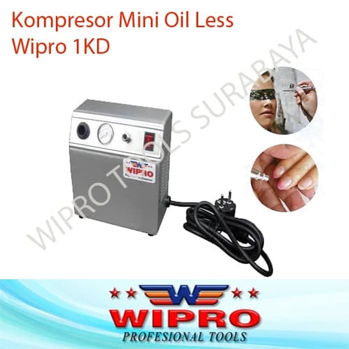 Jual PROMO Kompresor Angin Mini Oil Less Wipro 1KD / 1 KD | Shopee ...