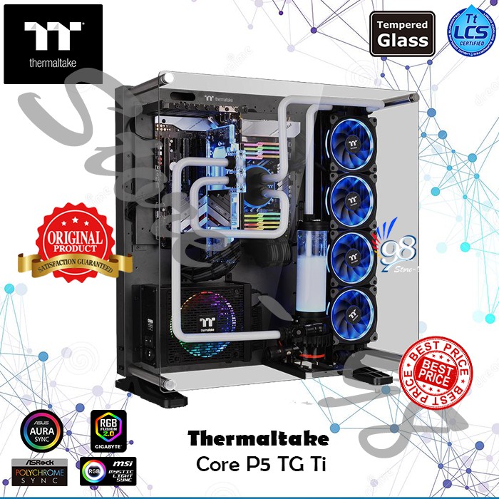 Jual Thermaltake Core P5 TG Ti - Space Gray / Wall Mount / Case Casing ...