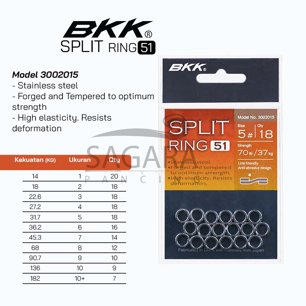 Jual Split Ring BKK 51 Stainless Steel | Shopee Indonesia
