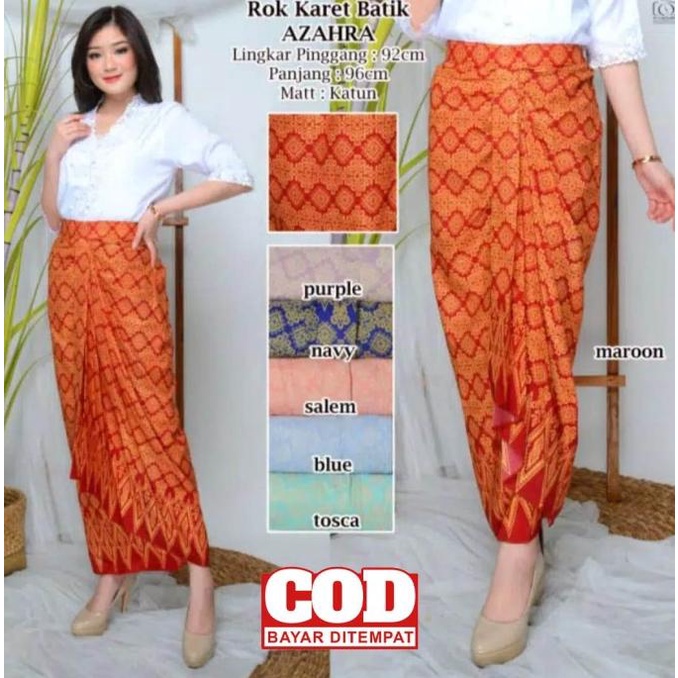 Jual Batik Wanita Rok Kebaya Batik Modern Model Terbaru Bawahan Batik Kebaya Rempel Limited 