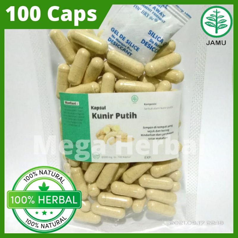 Jual Kunir Putih Kunyit Putih Isi 100 Kapsul Shopee Indonesia 3079