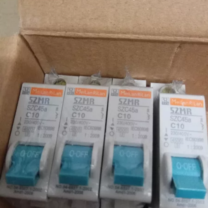 Jual Miniature Circuit Breaker MCB Listrik SZMR Meilan Rilan 10 A ...
