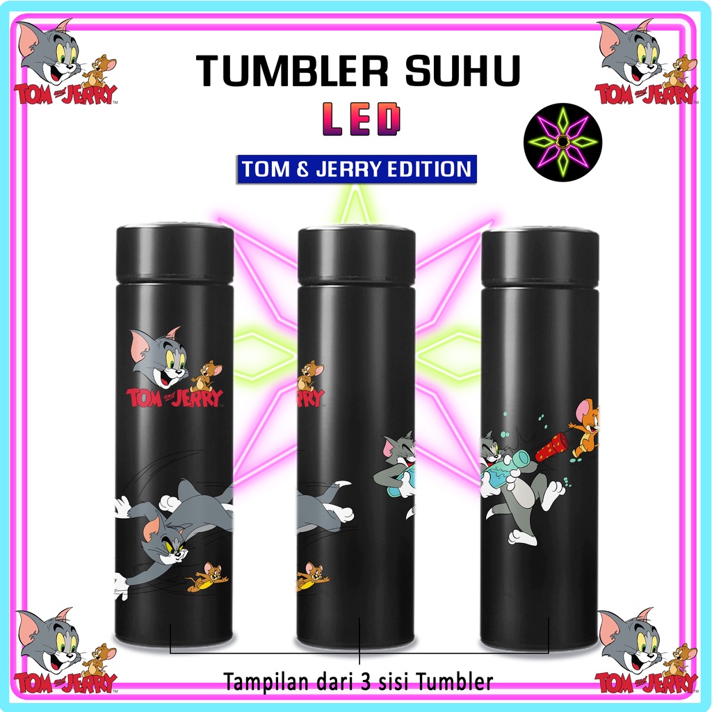 Jual Hikari Print TUMBLER LED TOM AND JERRY TUMBLER BOTOL MINUM TOM AND ...