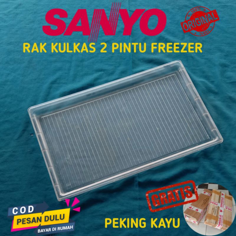 Jual RAK KULKAS RAK SEKAT RAK TENGAH KULKAS SANYO 2 PINTU UKURAN 44 5 X 27 CM ORIGINAL Shopee