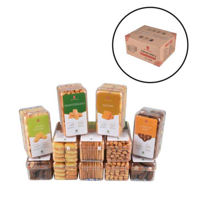 Jual Holland Bakery - Paket Cookies Kombinasi Segi 4 (12pcs) | Shopee