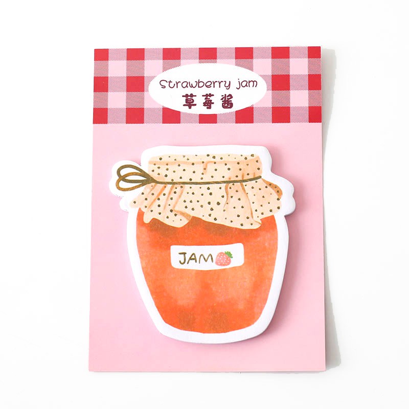 Jual Stick Memo Sticky Note Memo Tempel Gambar Lucu Imut Strawbery Jam ...