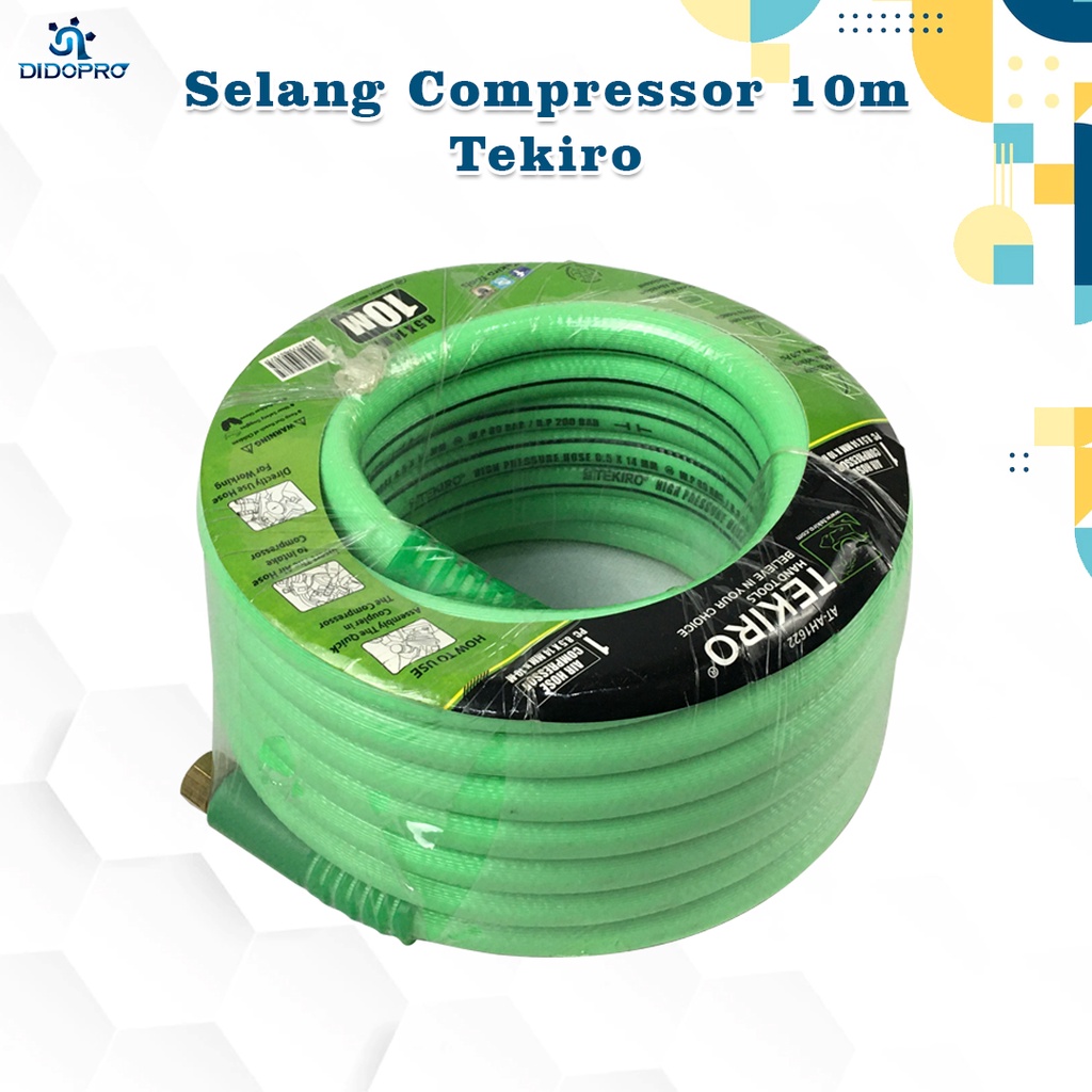 Jual Tekiro At Ah Selang Kompresor Meter Selang Angin M Tekanan Shopee Indonesia