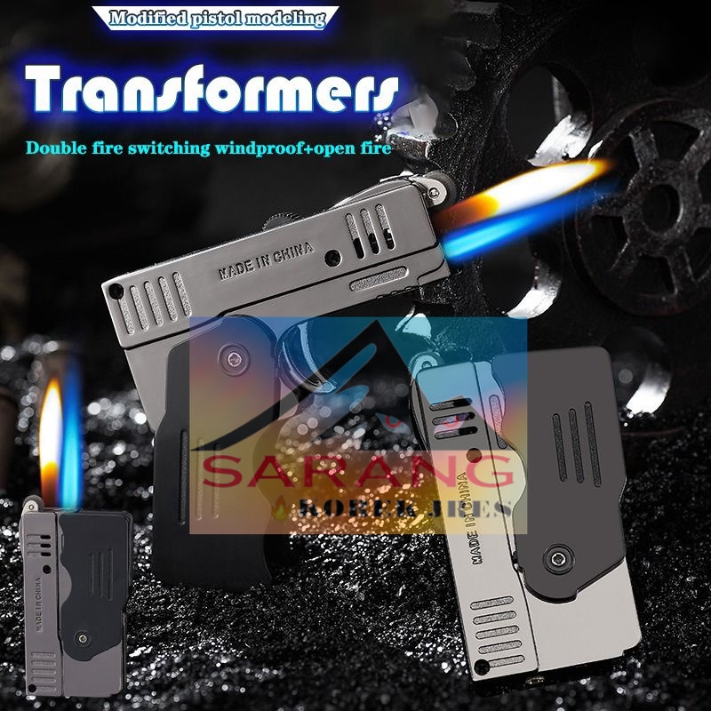 Jual Korek Api 2 Api Las Model Pistol Transformers M902-35 | Shopee ...