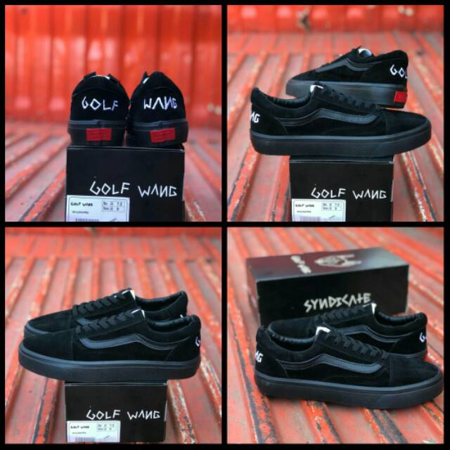 Golf wang hot sale vans black