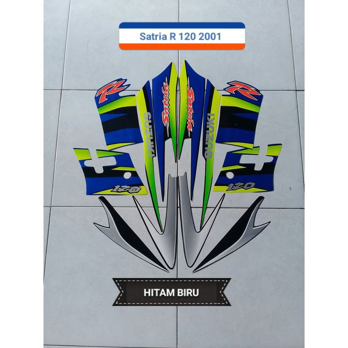 Jual Sticker Striping Lis Motor Suzuki Satria R 120 Malaysia 2001 Biru ...