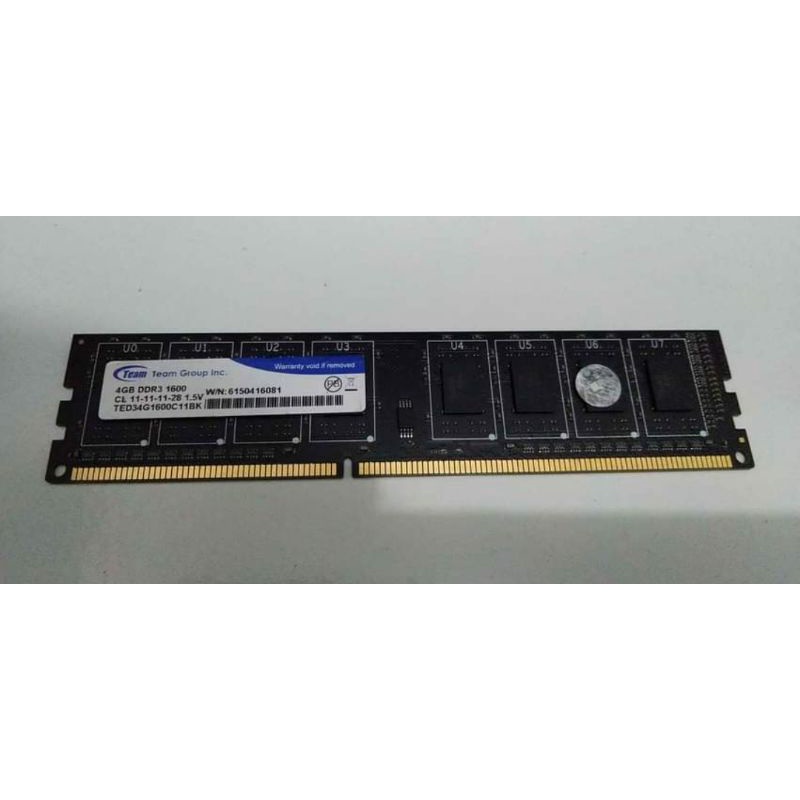 Jual RAM TEAM 4GB DDR3 1600 ( single ) | Shopee Indonesia