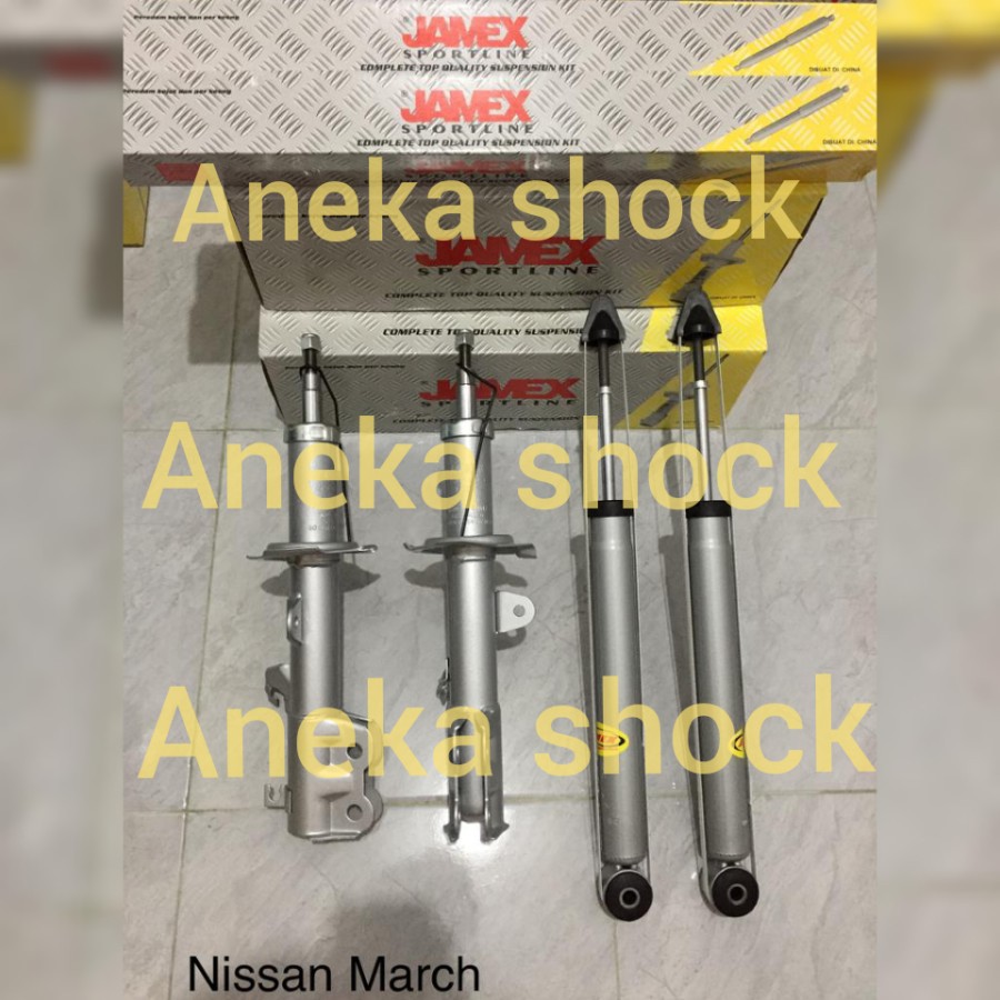 Jual Shock Breaker Merk Jamex Nissan March Depan Belakang Original