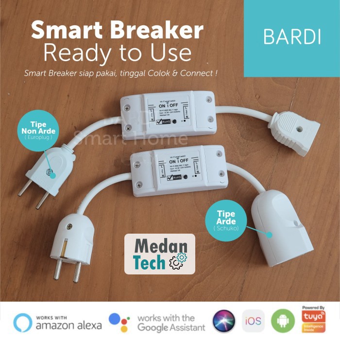 Jual BARDI Smart Plug - Saklar On/Off - Breaker Siap Pakai | Shopee ...