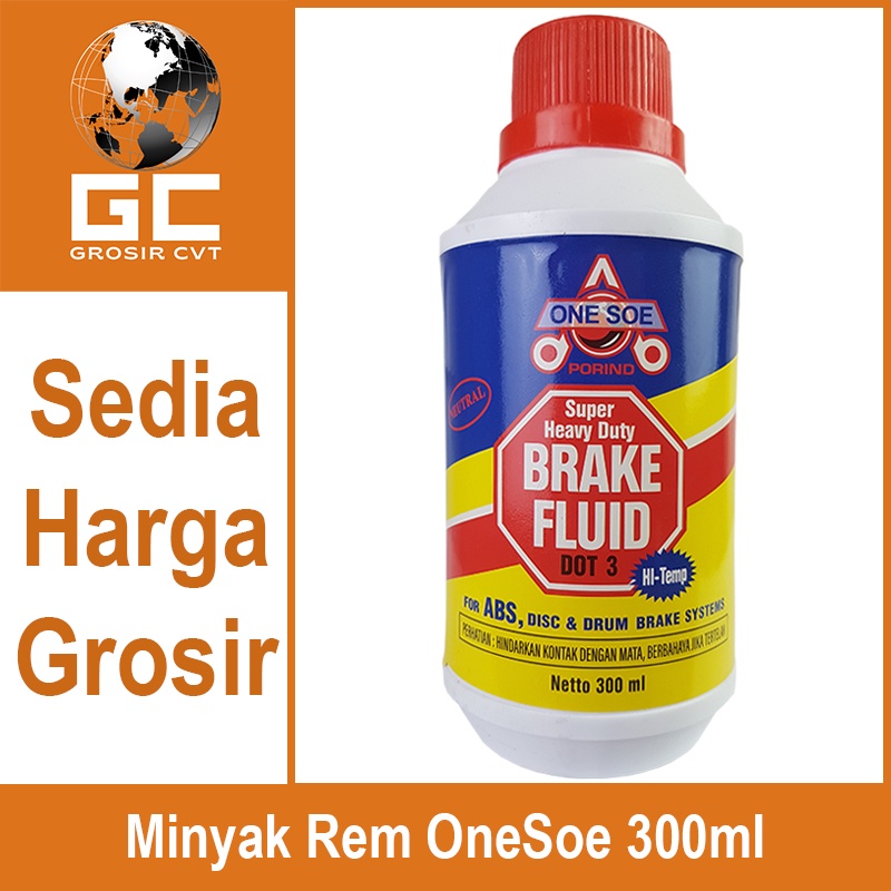 Jual Minyak Rem Dot 3 Brake Fluid Warna Merah 300ml One Soe Shopee Indonesia 9874