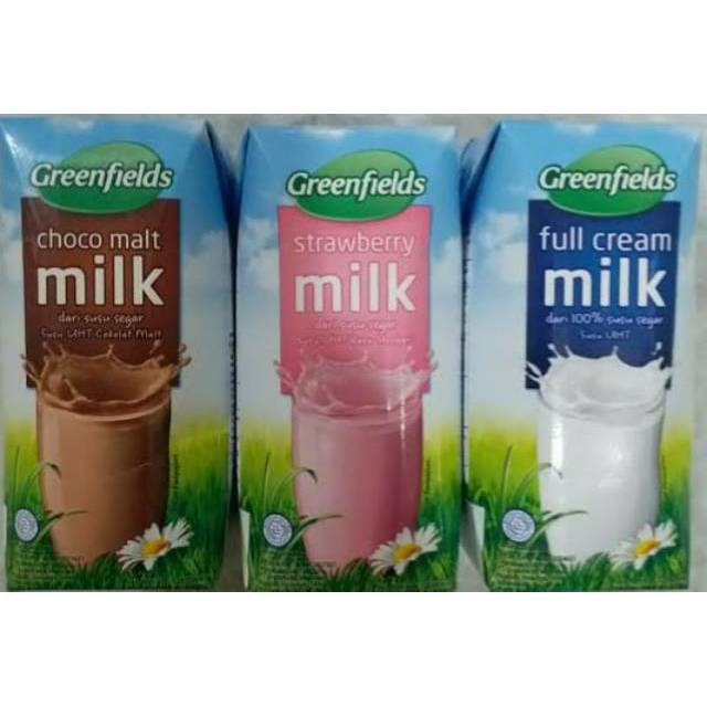 Jual GREENFIELDS 125 ml UHT / 10 pc | Shopee Indonesia