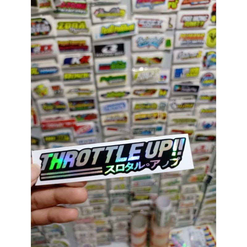 Jual sticker print cutt throttle up | Shopee Indonesia