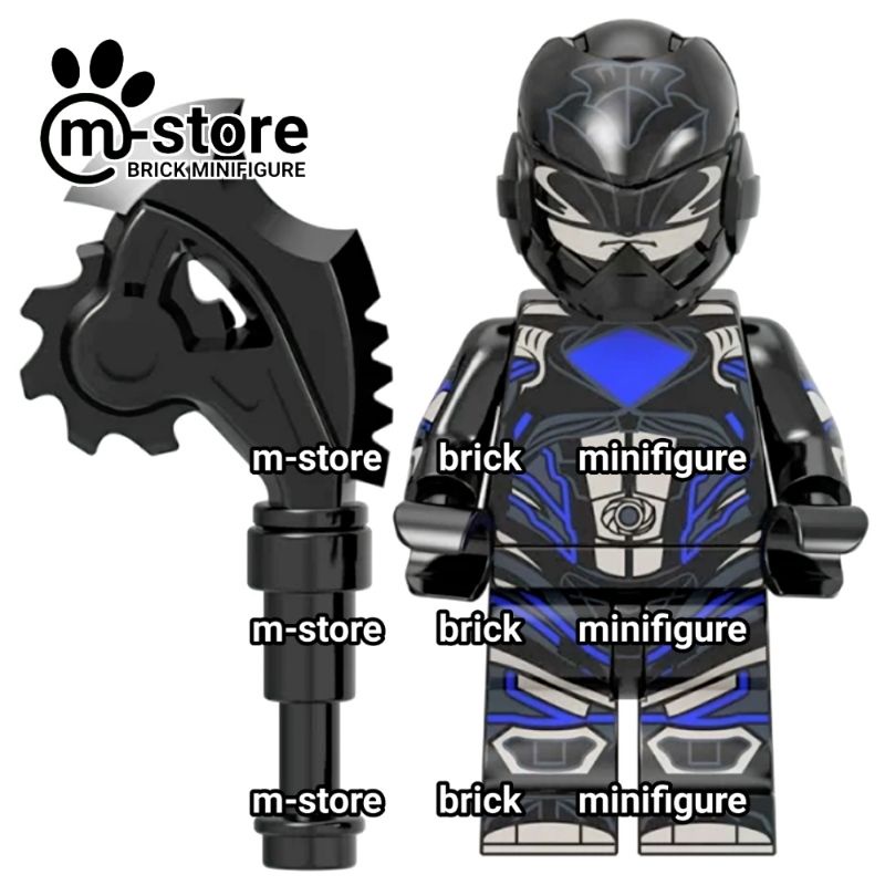 Jual brick power rangers black ranger mini toy figure | Shopee Indonesia