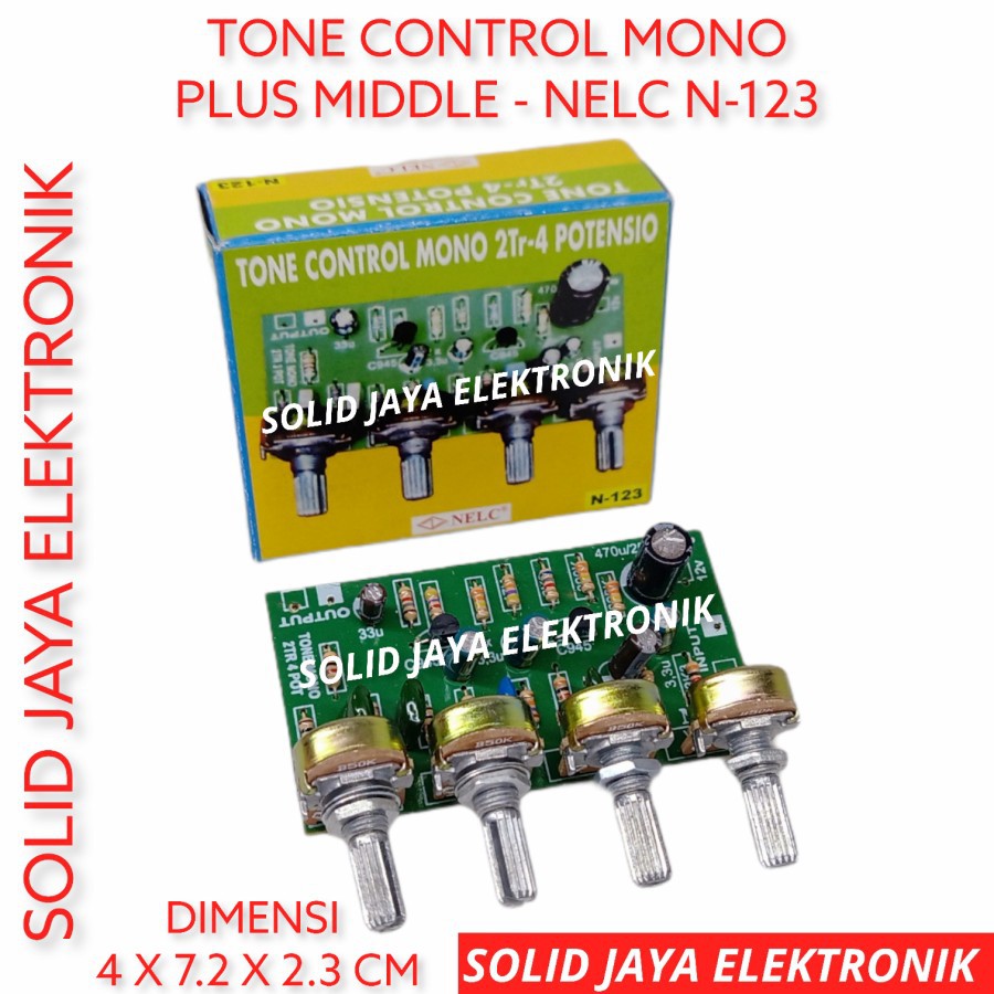 Jual Kit Tone Control Mono Plus Midle Middle Vokal Potensio Pot Tr