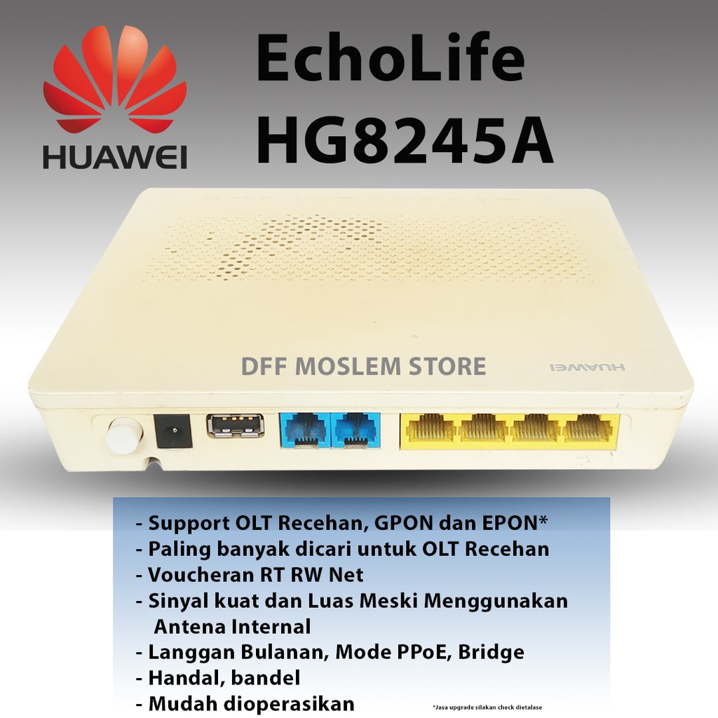 Jual Modem Wifi Router Huawei Hg8245a Ont Gpon Epon Olt Recehan Shopee Indonesia 9182