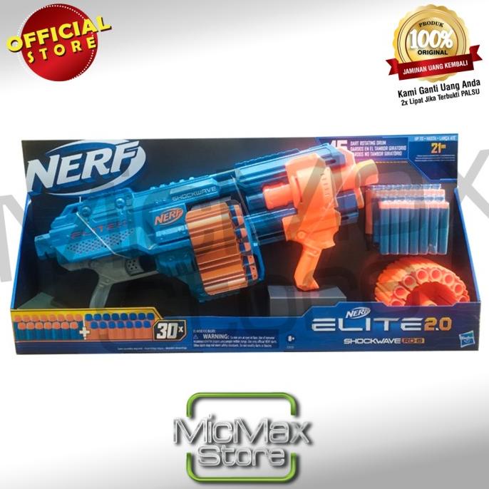 Jual NERF ELITE 2.0 SHOCKWAVE RD-15 RD15 BLASTER NOT SURGEFIRE | Shopee ...