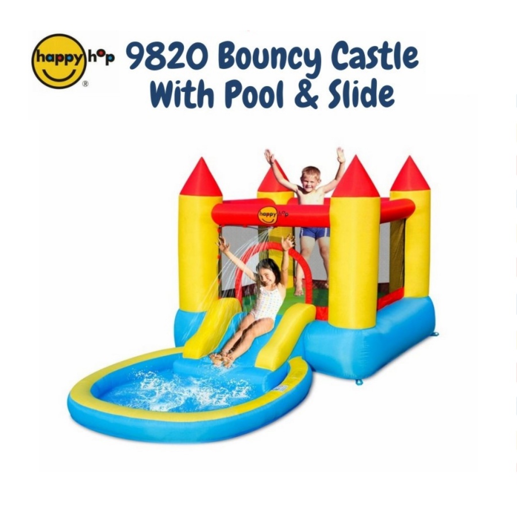 Jual Happy Hop 9820 Bouncy Castle With Pool & Slide | Shopee Indonesia