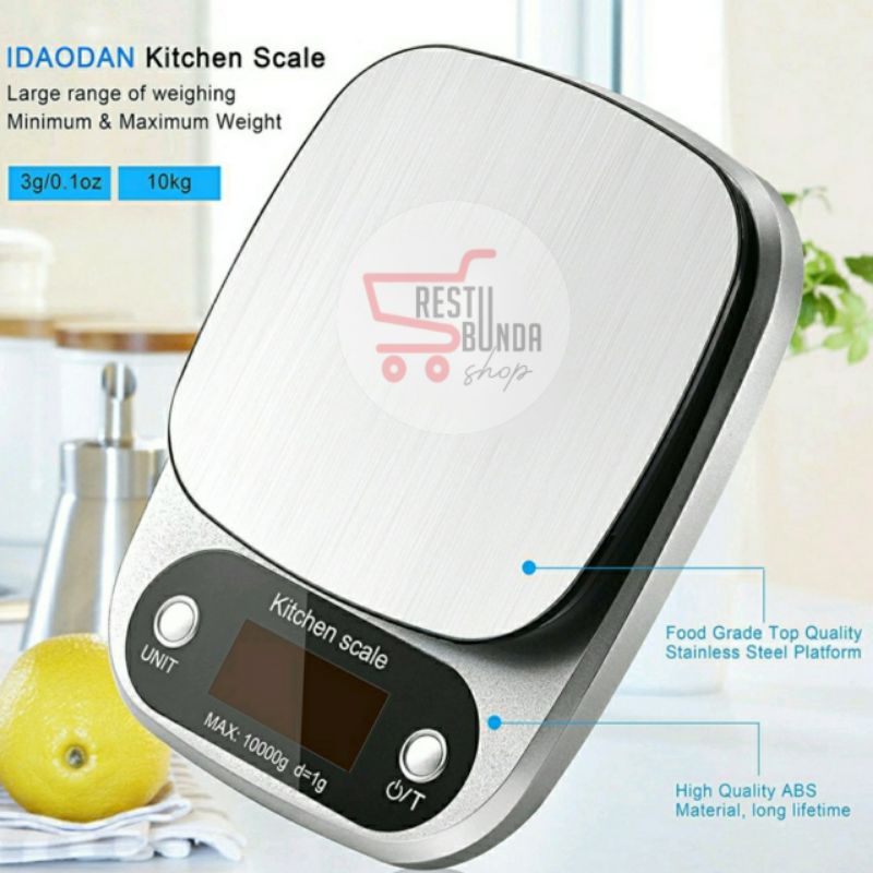 Jual Timbangan Digital 10kg Premium Kitchen Scale High Quality | Shopee ...