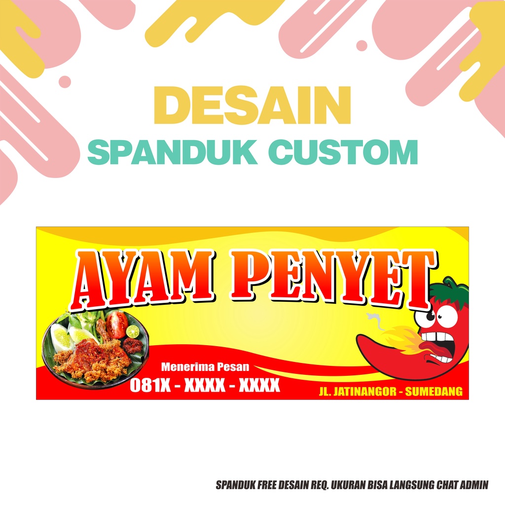 Jual SPANDUK/BANNER AYAM PENYET | Shopee Indonesia