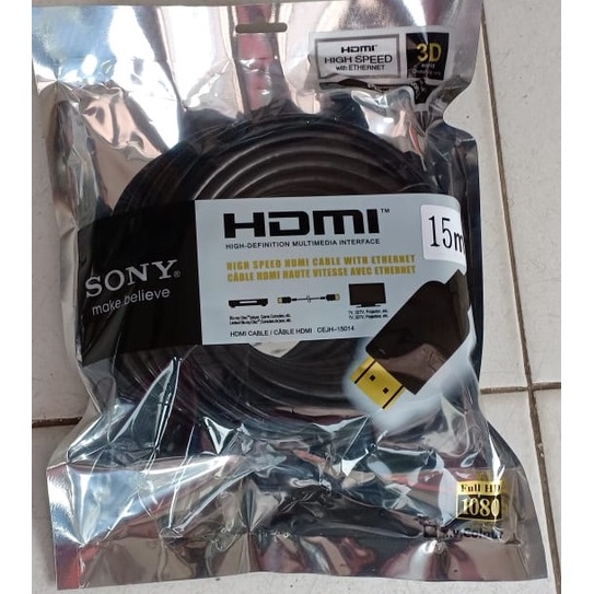 Jual Kabel HDMI 15m SONY - 15meter Hdmi Cable 15 Meter | Shopee Indonesia