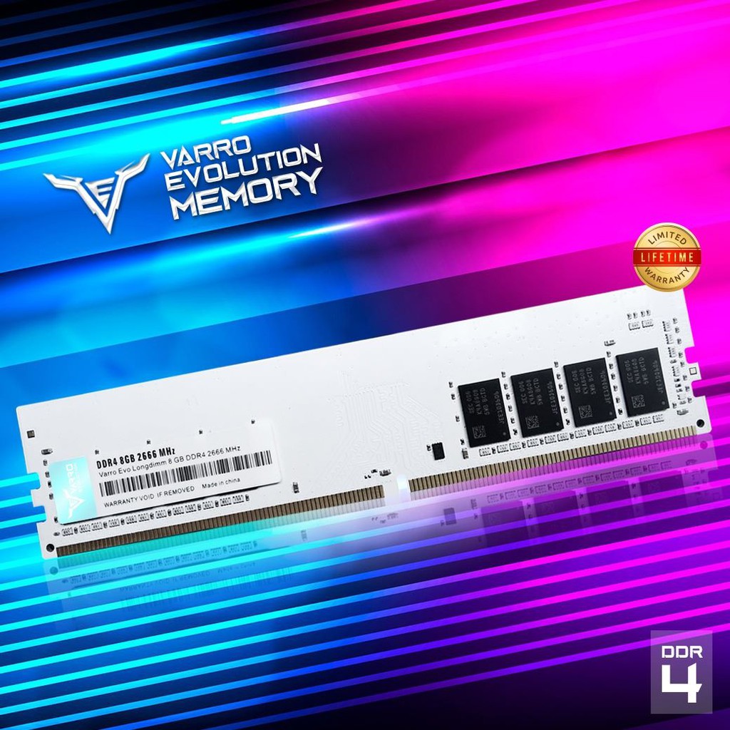 Jual Ram varro evolution 8gb ddr4 pc4-25600 3200mhz dimm longdimm ...