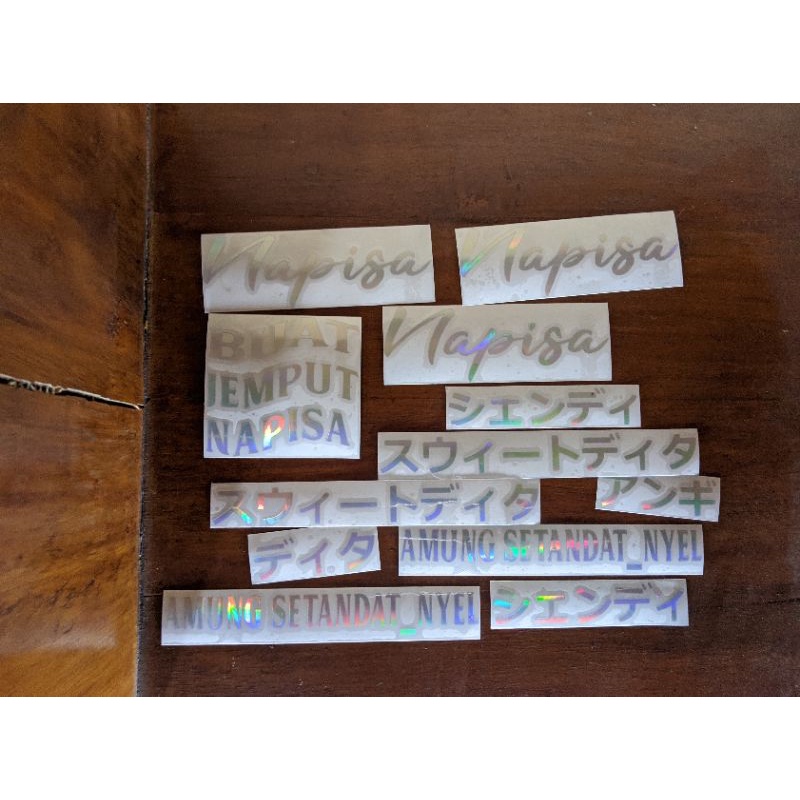 Jual Sticker hologram custom nama sosmed dan lainnya | Shopee Indonesia