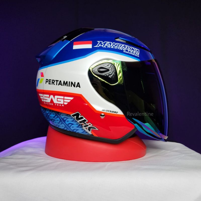 Jual NHK R6 x MANDALIKA Limited Edition PAKET GANTENG ORIGINAL | HELM ...