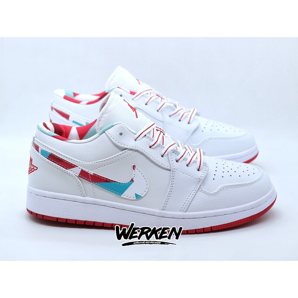 Jual Air Jordan 1 Low Topaz Mist White Ember Glow Shopee Indonesia