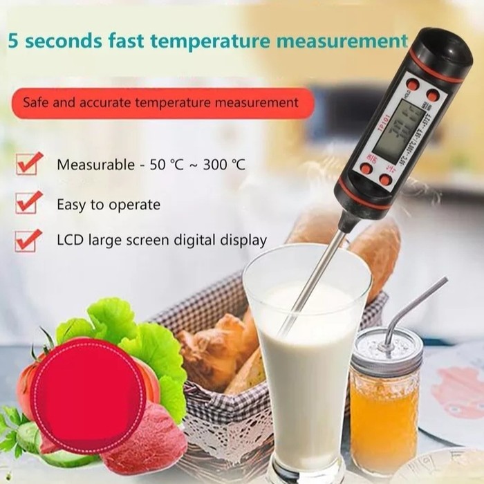 Jual Digital Termometer thermometer food cooking susu kopi makanan ...