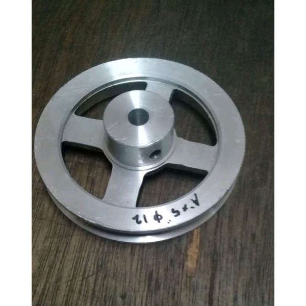 Jual Pulley pully 5 inch as 12 mm jalur A1 puli alumunium Shopee