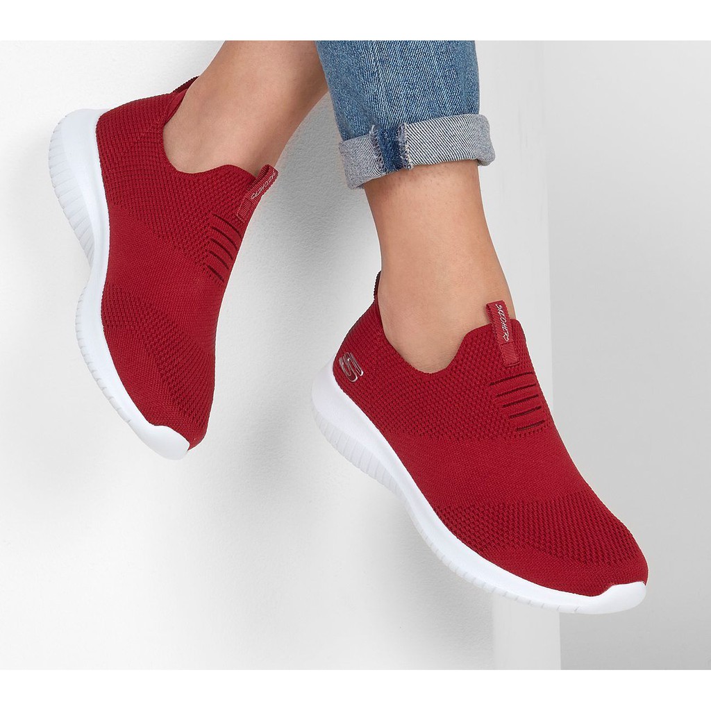 Jual Original Sepatu Wanita Skechers Ultra Flex First Take. Red Shopee Indonesia