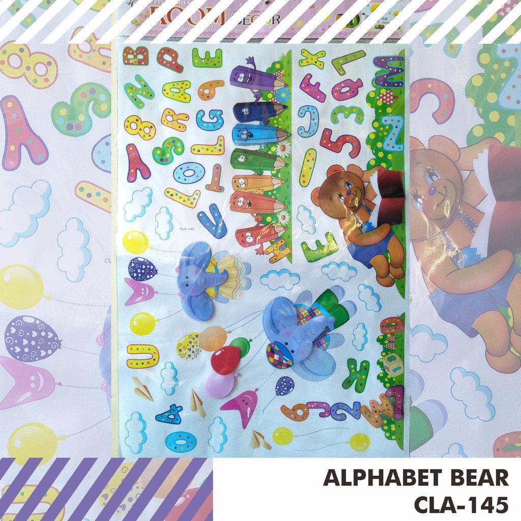 Jual WALLSTICKER ALFABET ANGKA NUMBER ABC | Shopee Indonesia