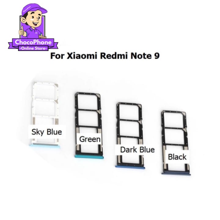 Jual Slot SimTray Redmi Note 9 Original Sim Lock Tempat Sim Card ...