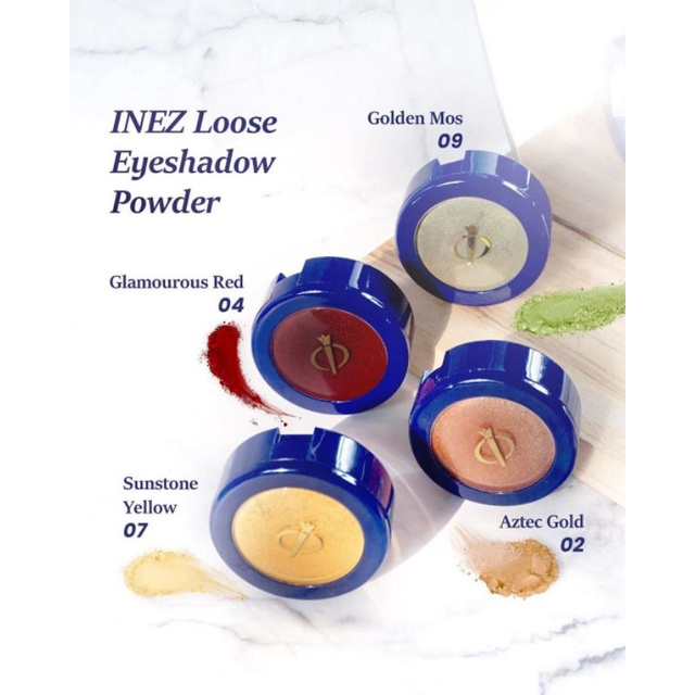 Jual INEZ Color Contour Plus Loose Eyeshadow Powder Shopee Indonesia