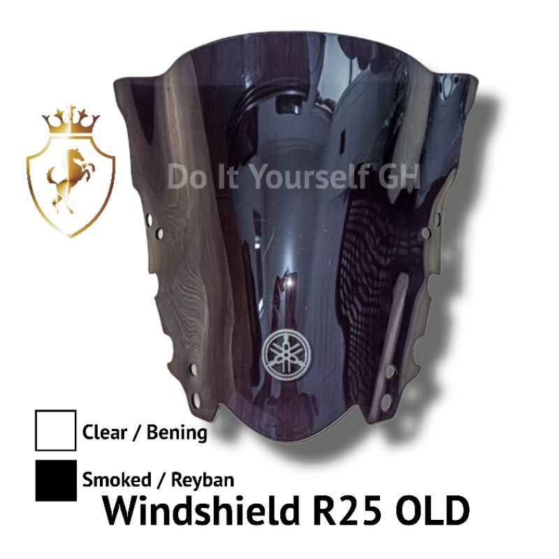Jual Visor Windshield Motor R25 OLD Smoke | Shopee Indonesia