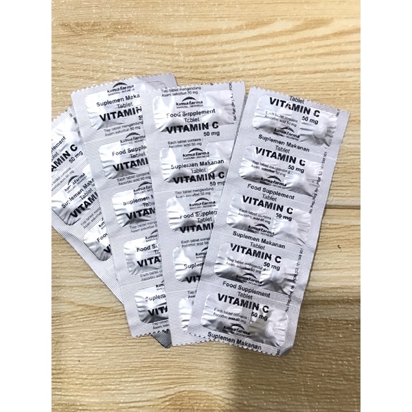 Jual Vitamin C strip Kimia Farma 50 mg Shopee Indonesia